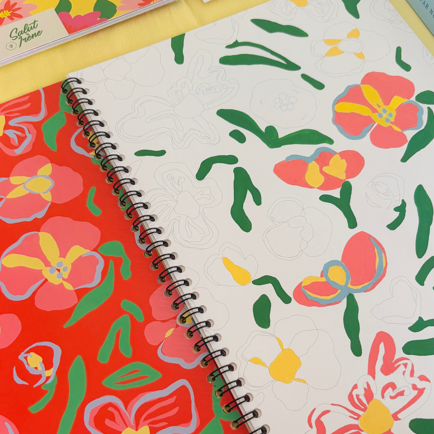 Carnet de coloriage A4 | Motifs en fleurs