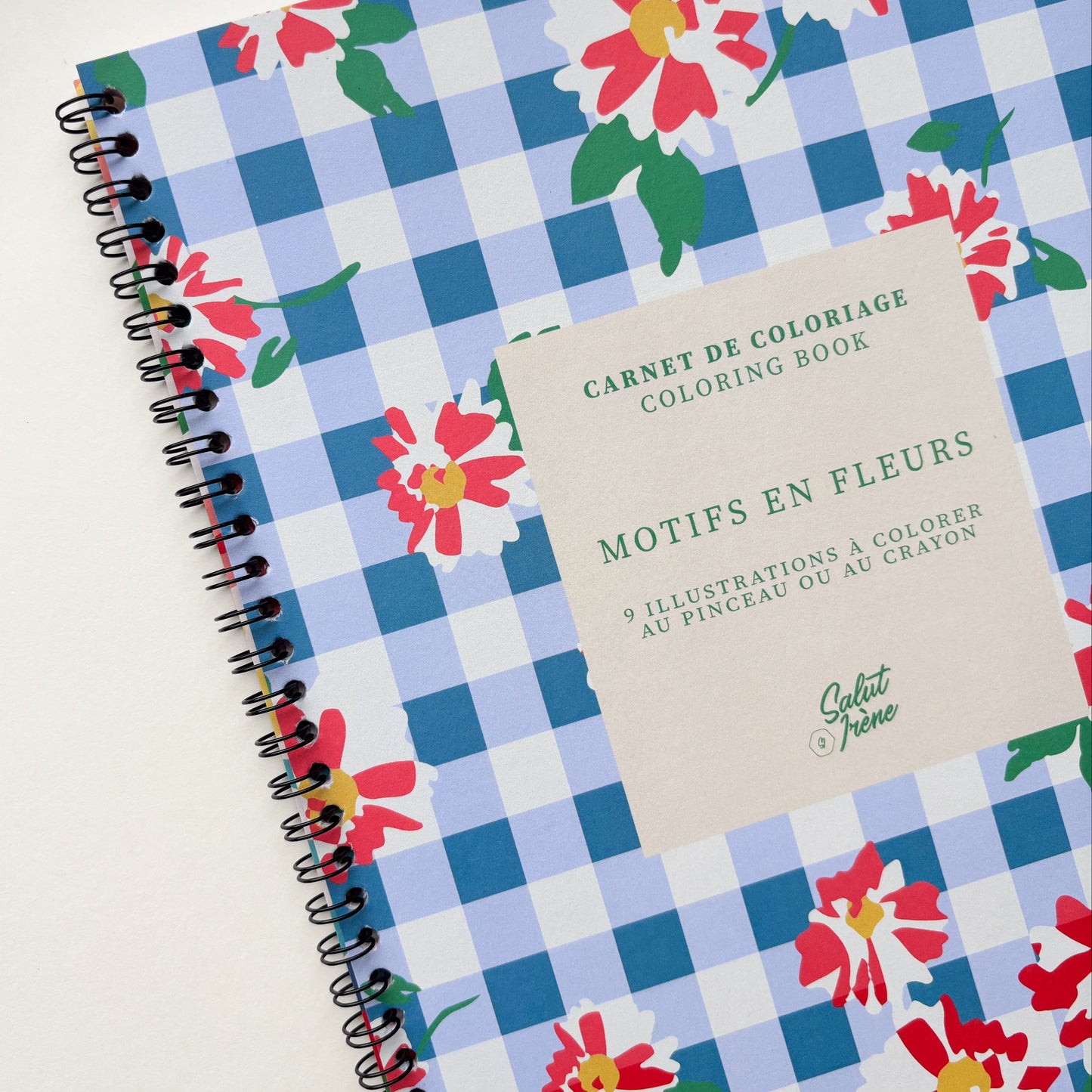Carnet de coloriage A4 | Motifs en fleurs