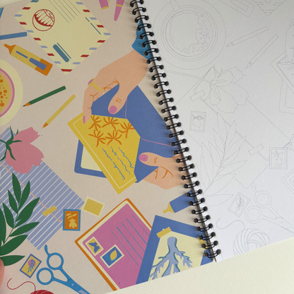 Carnet de coloriage A4 | Un Air d'été