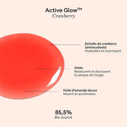 Vernis Soin | Active glow cranberry