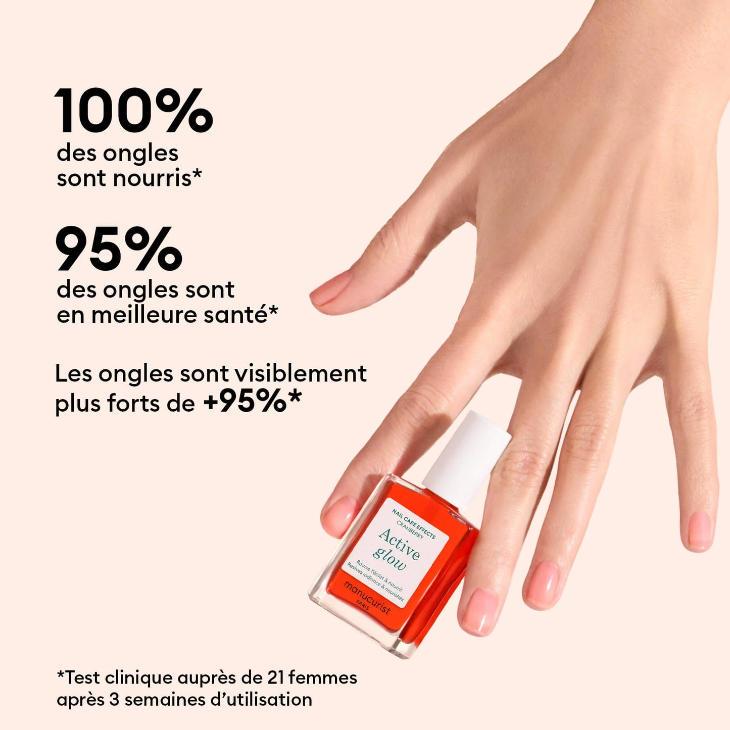 Vernis Soin | Active glow cranberry