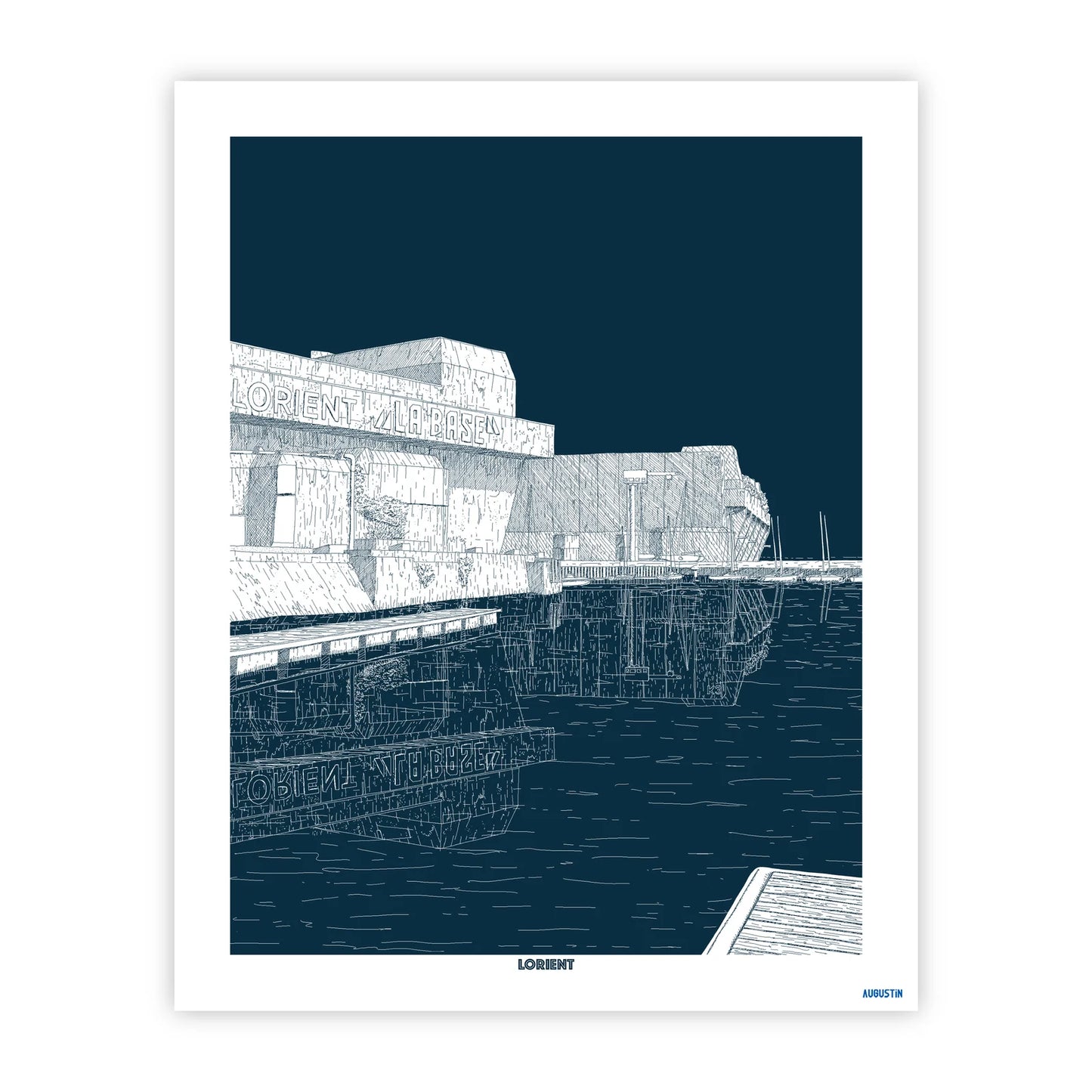 Affiche | Lorient rouge ou bleu