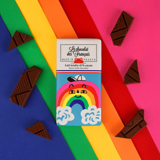 Mini Tablette de chocolat | Arc-en-ciel