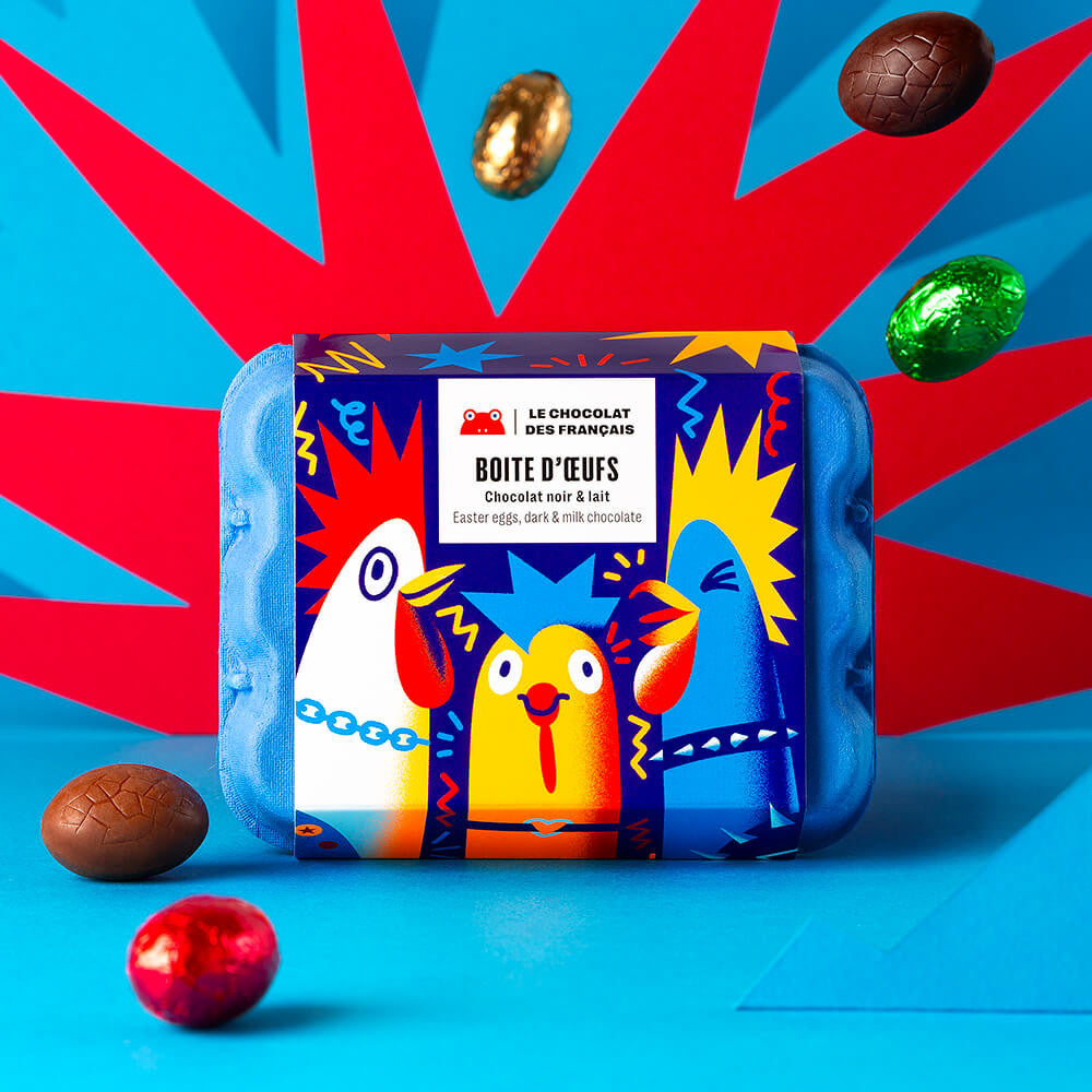 Boîte de 12 œufs de Pâques