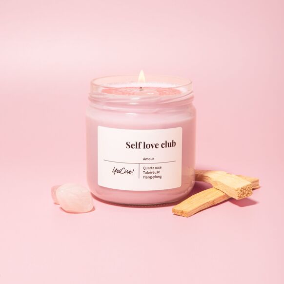 Bougie Lithothérapie | Self Love Club "amour"