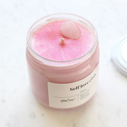 Bougie Lithothérapie | Self Love Club "amour"