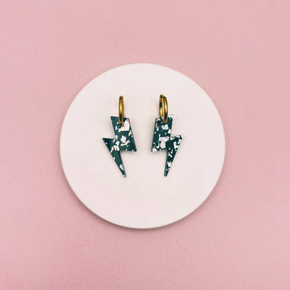 Boucles d'oreilles | Créoles Eclairs Pailletés