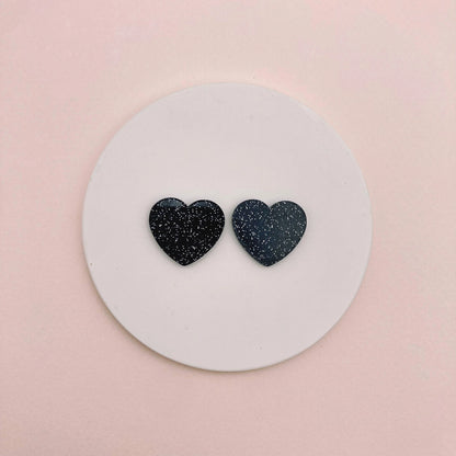 Boucles d'oreilles | Puces Coeurs - plusieurs coloris