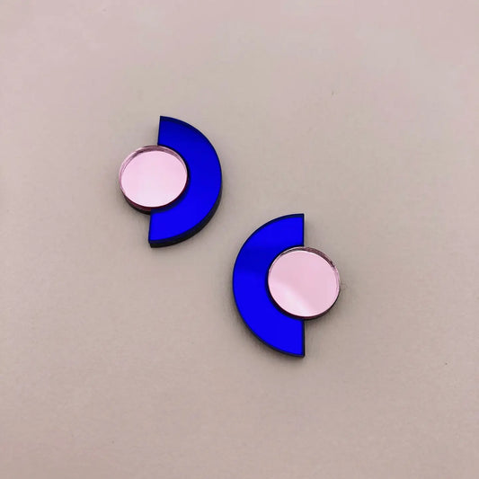 Boucles d'oreilles | Puces Miroir Roseline
