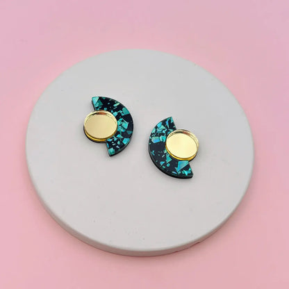 Boucles d'oreilles | Puces Miroir Roseline