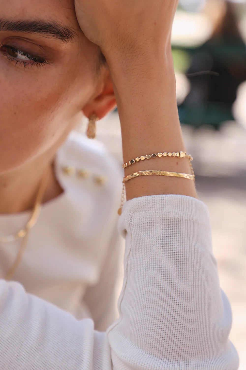 Earrings | Rainbow hoop earrings 