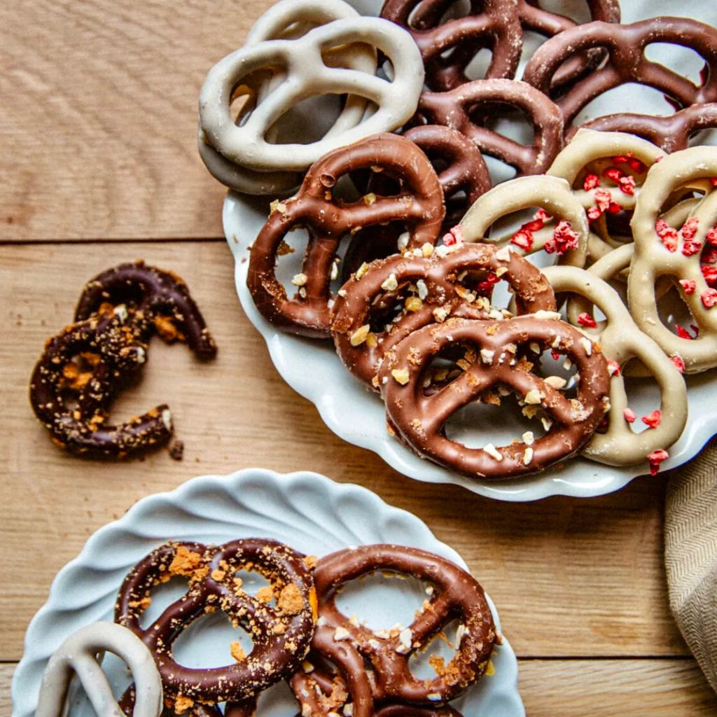 Bretzel chocolat au lait - éclats de café