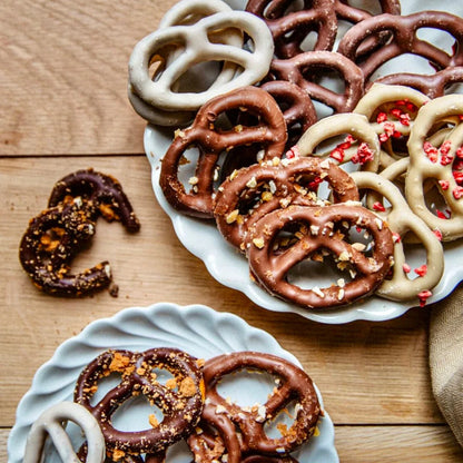 Bretzel chocolat au lait - éclats de café