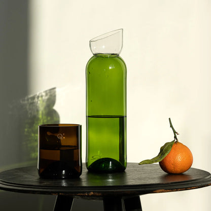 Carafe en verre upcyclé