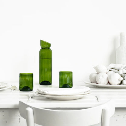 Carafe en verre upcyclé