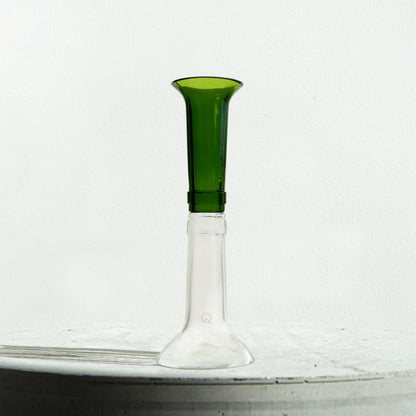 Bougeoir en verre upcyclé