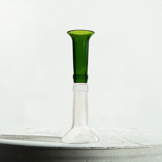 Bougeoir en verre upcyclé