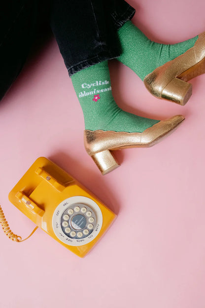 Chaussettes femme | cycliste éblouissante