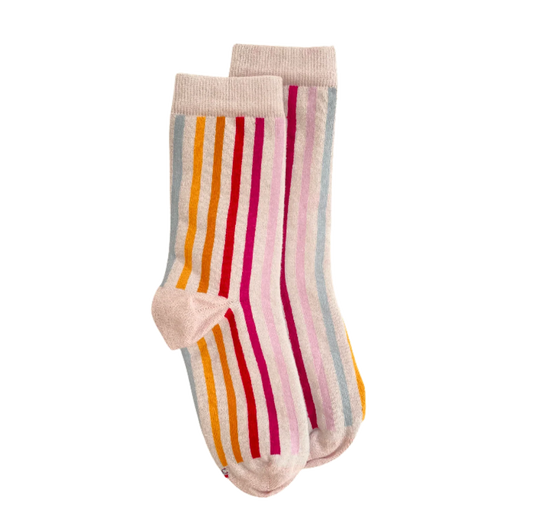 Chaussettes femme | Lignes arc en ciel