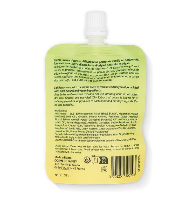 Crème Mains | Vanille Bergamote