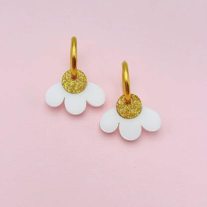 Boucles d'oreilles | Créoles Daisies