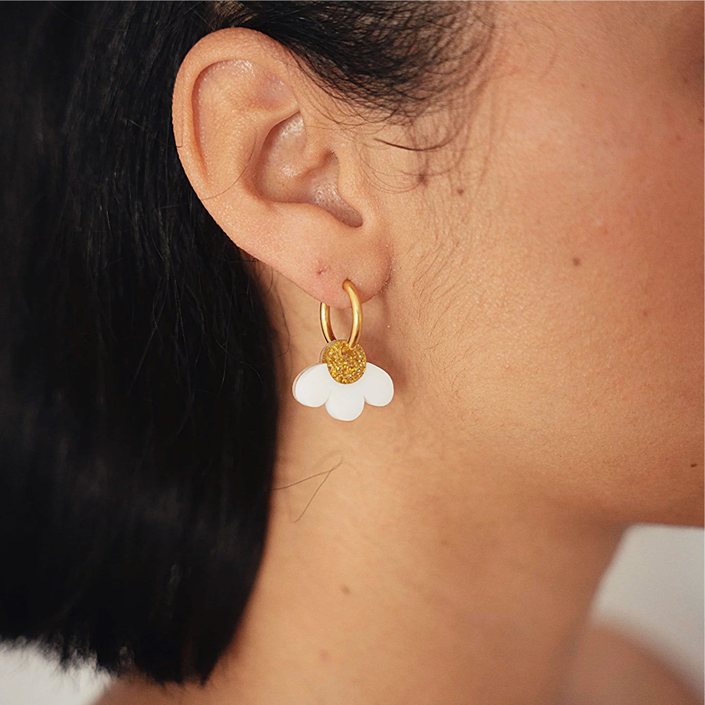 Boucles d'oreilles | Créoles Daisies