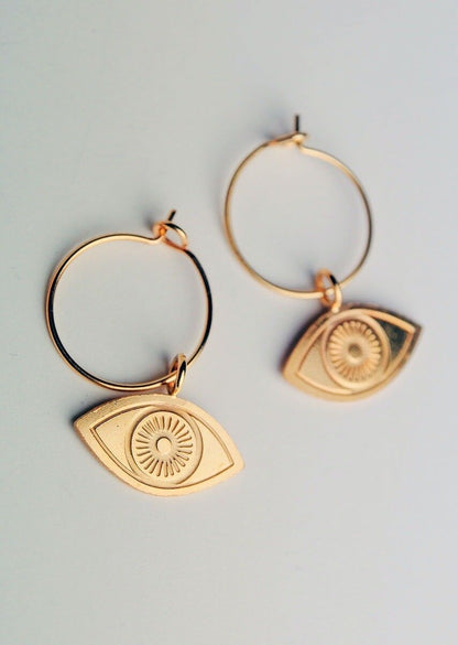Boucles d'oreilles | Baby Créoles Eyes