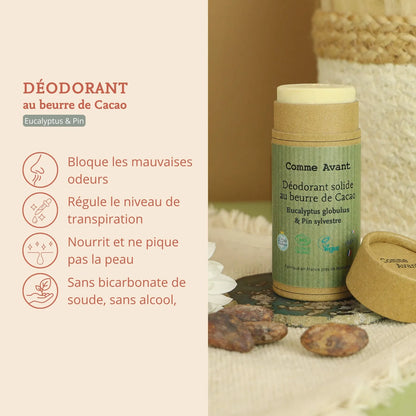 Déodorant solide eucalyptus & pin