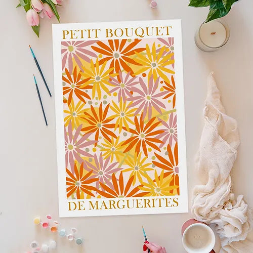 Peinture aux numéros | Bouquet Orange