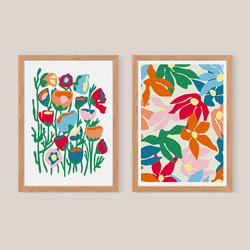 Peinture aux numéros | Fleurs multico