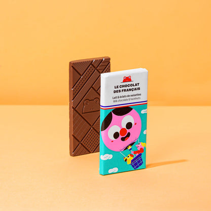 Mini chocolat Lait & éclats de noisettes | Montgolfière