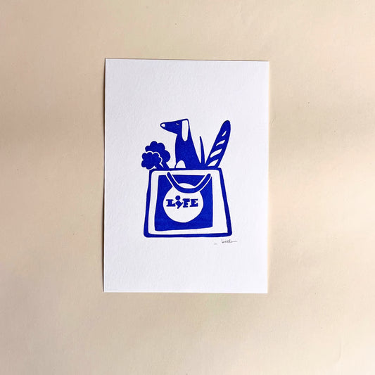 Affiche Linogravure | Life