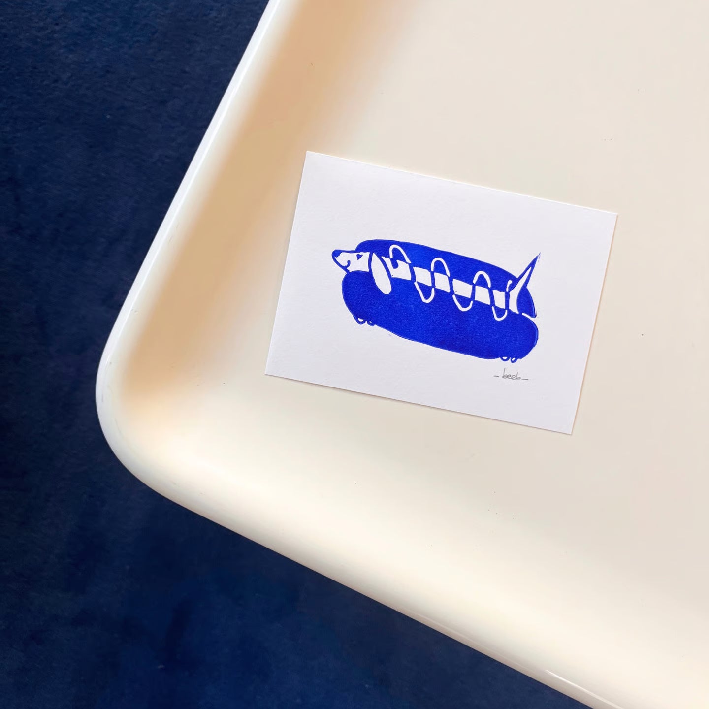 Carte Linogravure | doggy dog