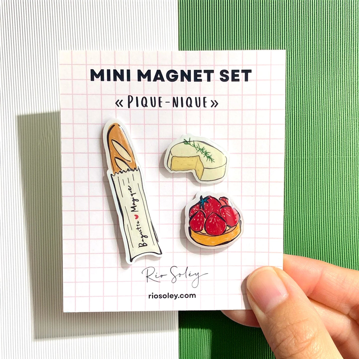 Trio de mini aimants | Pique Nique