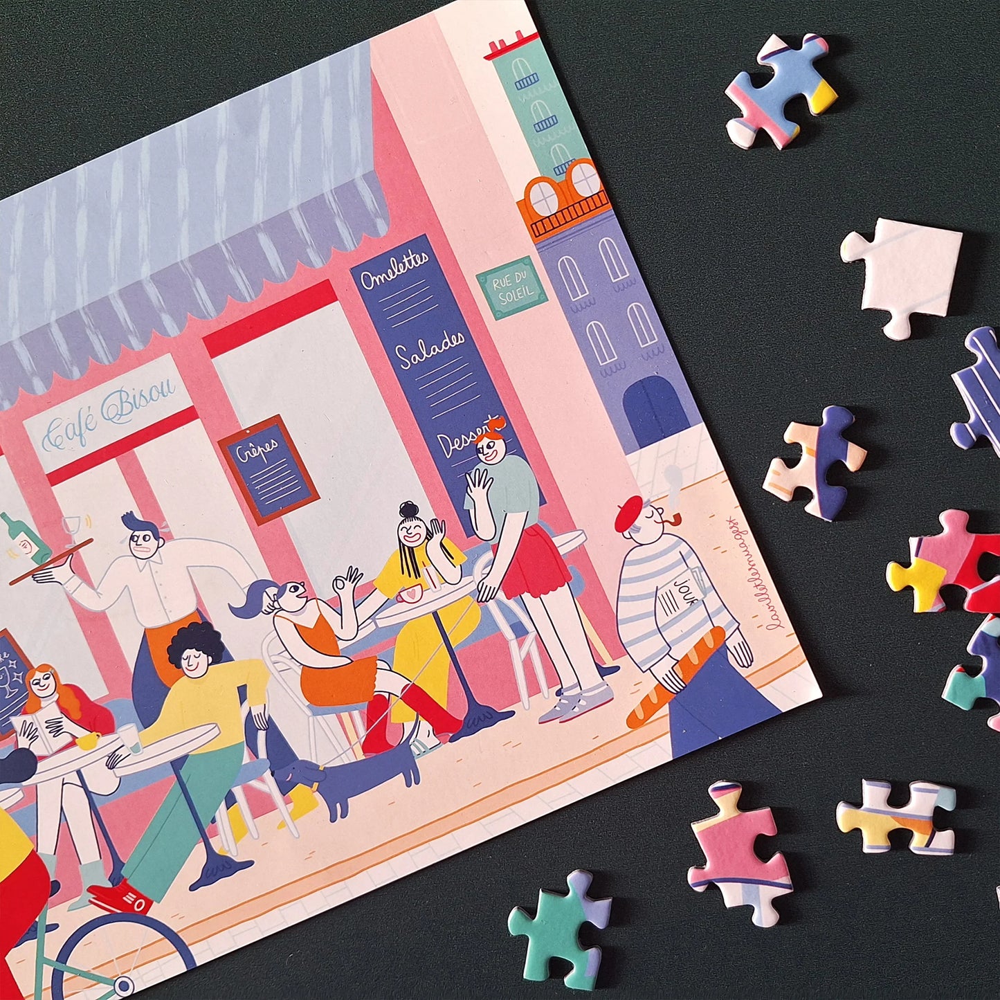 Puzzle 1000 pièces | Café Bisou