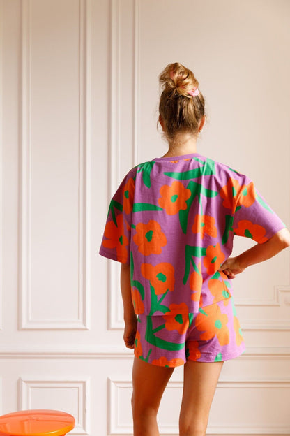 Pyjama coton BIO | Lorea Violet