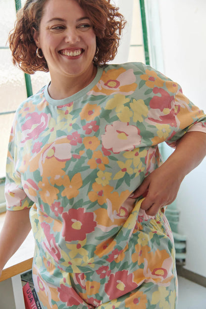 Pyjama long coton BIO | Allamanda vert
