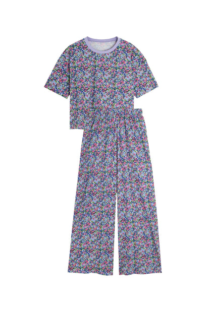 Pyjama long coton BIO | Confettis Violet