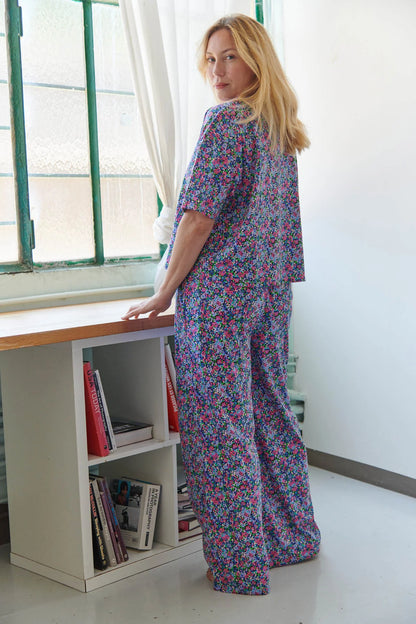 Pyjama long coton BIO | Confettis Violet