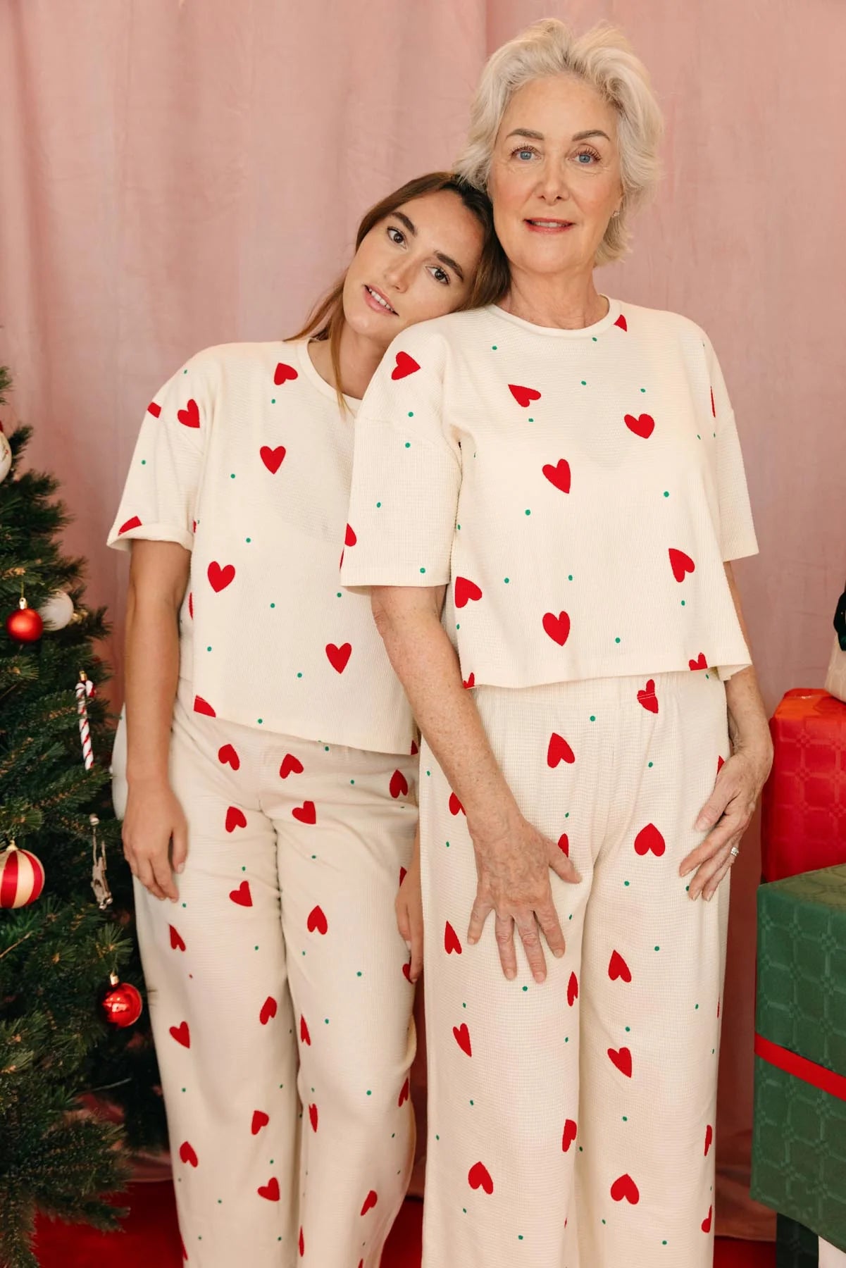 Pyjama manches longues coton BIO | Gaufré Petit Coeur