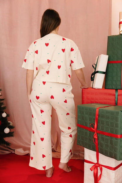 Pyjama manches longues coton BIO | Gaufré Petit Coeur