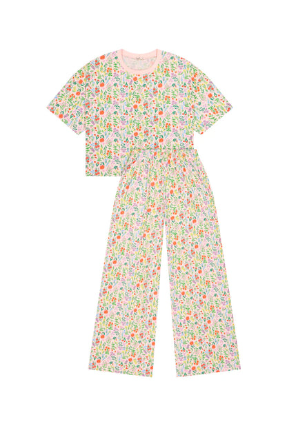 Pyjama long coton BIO | Pampa Rose