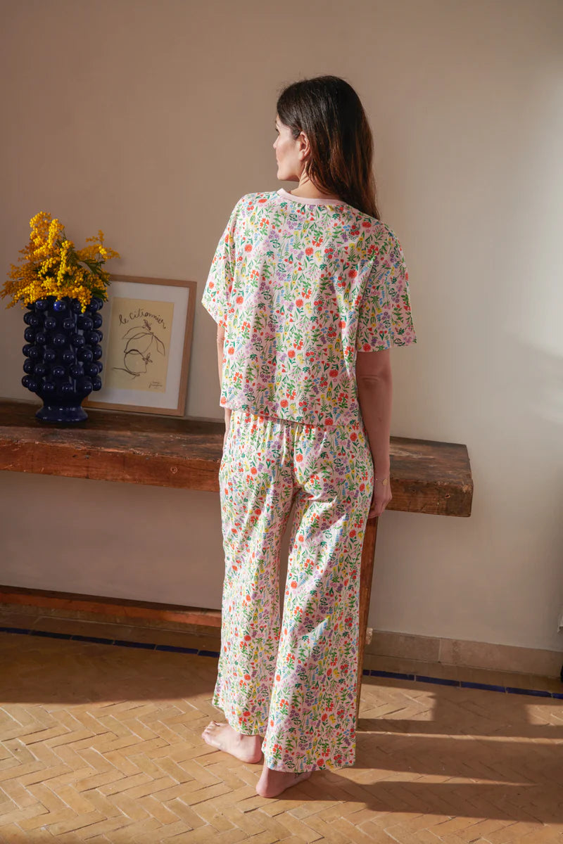 Pyjama long coton BIO | Pampa Rose