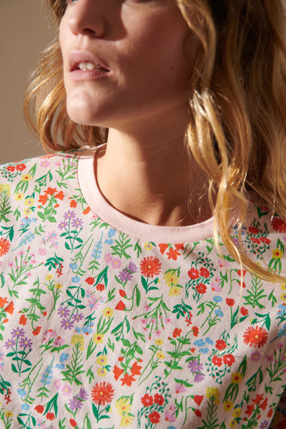 Pyjama long coton BIO | Pampa Rose