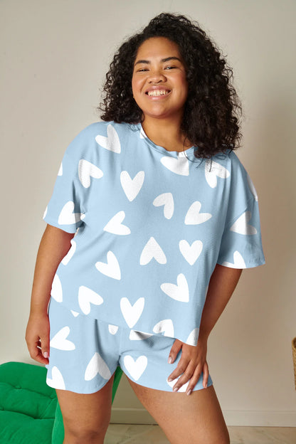 Pyjama coton BIO | Gaufré Mi Amor bleu