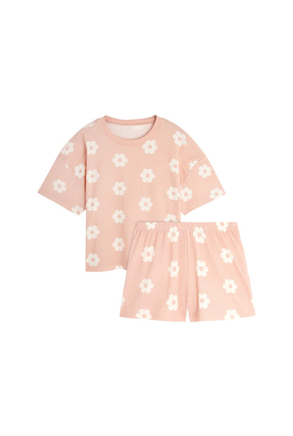 Pyjama coton BIO | Gaufré Monique Rose