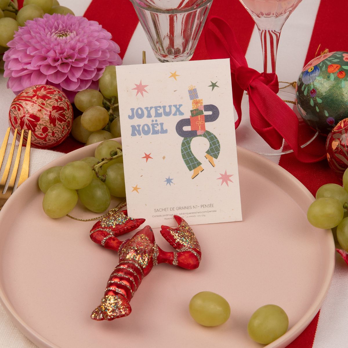 Sachet de graines | Joyeux Noel Bonhomme