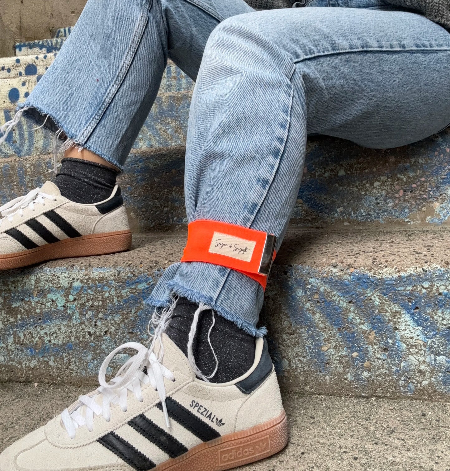 Serre-pantalon réfléchissant vélo