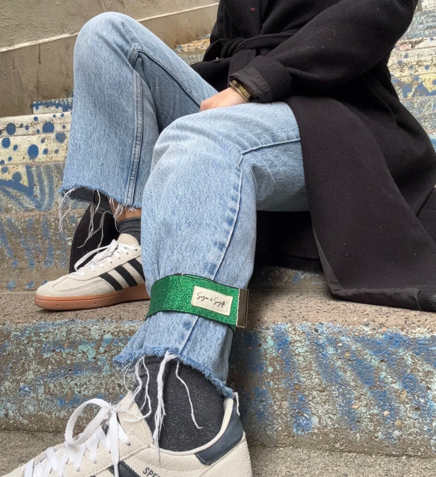 Serre-pantalon réfléchissant vélo