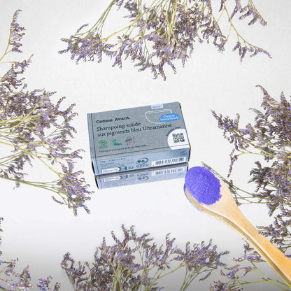 Shampooing Bleu Solide | Cheveux blonds & blancs